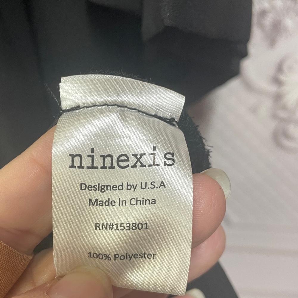Ninexis black sheer cover up S/M evening, swim everyday wear - Picture 4 of 5